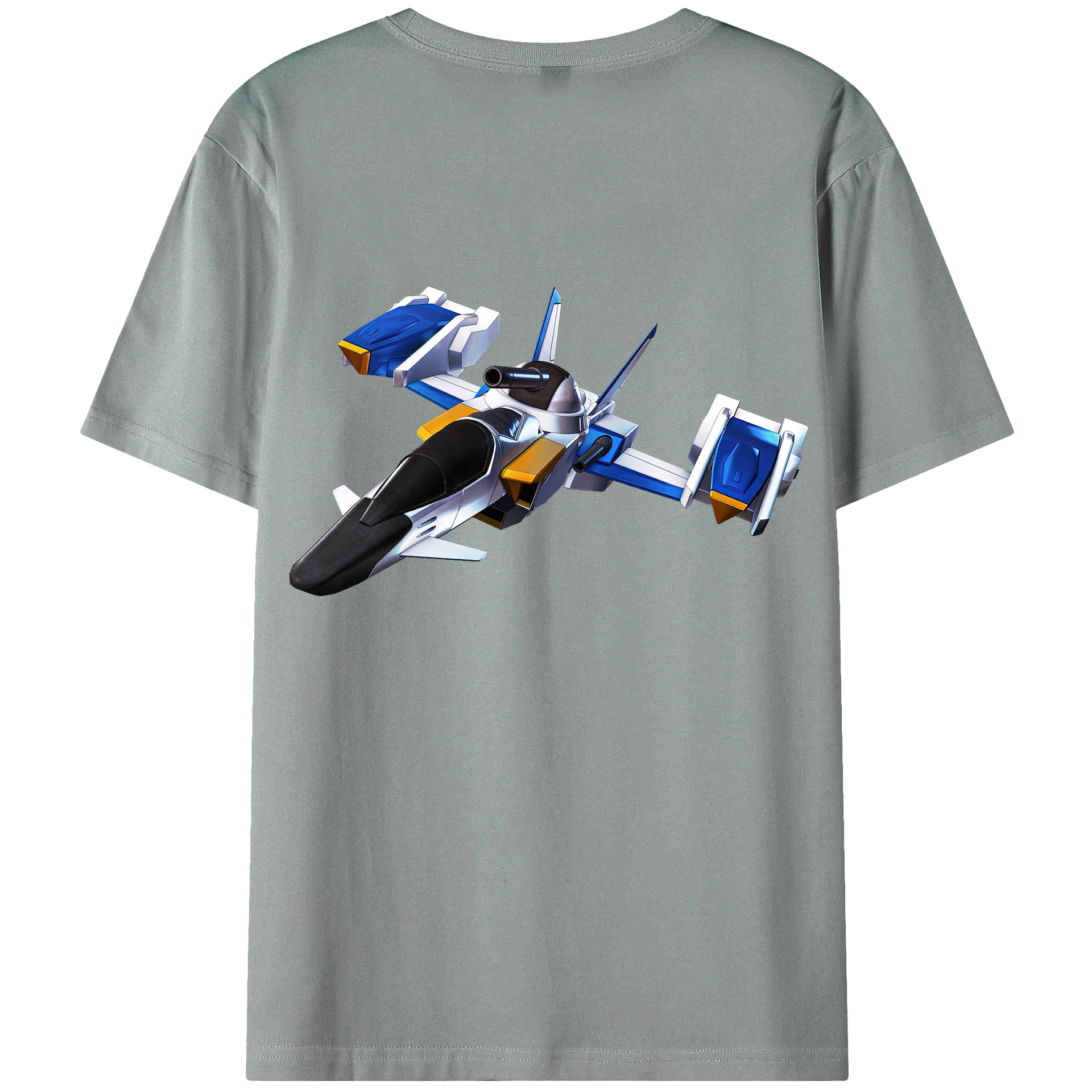 （画像用） 機動戦士ガンダム Mobile Suit Gundam 綿100％ メンズ半袖Tシャツ（バックプリント） 通気性